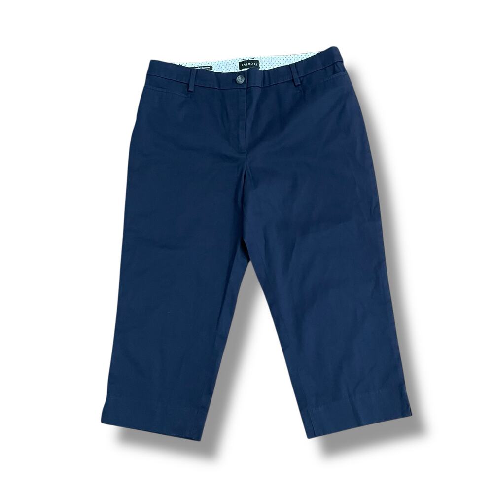 Talbots‎ Slim Leg Perfect Skimmer Pants Navy Blue 8P Petite NWT